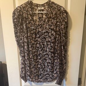 Amalli Talli Black Floral Blouse